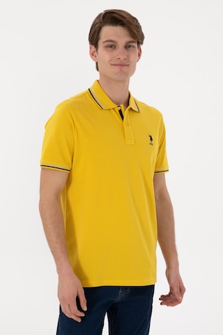 U.S. Polo Assn. Erkek Regular Fit Polo Yaka Sarı Basic Tişört 50306011-VR094