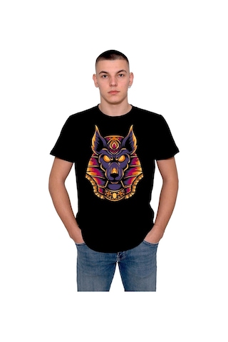 Anubis Mısır Egypt Piramit Firavun Köpek Tişört Unisex T-shirt 001
