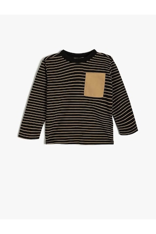 Koton Erkek Bebek Uzun Kollu T-shirt Siyah 5wmb10059tk 25ky59000301 4580 2893451 Siyah