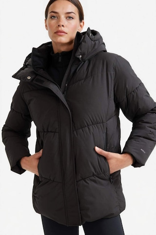 Defacto Defactofit Su İtici Regular Fit Yarım Polar Astarlı Kapüşonlu Fermuarlı Kışlık Mont A1553ax25wnbk81 Siyah-bk81