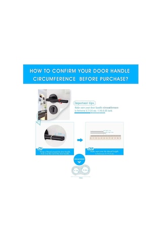 Fosenze 10 Adet Şeffaf Pvc Kapak, Kapı Kolu Gürültüyü Azaltıcı Ve Duvarı Korumalı Koruyucu