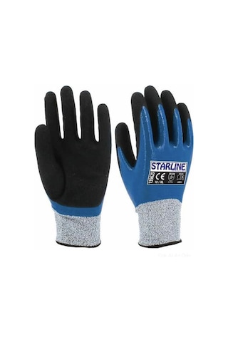 Kesilmez Eldiven E-135625 Nitril Köpük Starline 4x43c 9 Numara