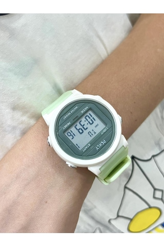 Penly Su Geçirmez Dijital Çocuk Kol Saati 219 Model Yeşil +4 Renk Kronometre-alarmlı 5atm