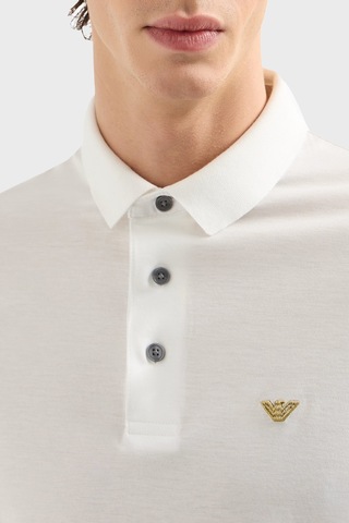 Emporio Armani Erkek Polo Yaka T Shirt Em001704 Af10017 M0131 Beyaz Beyaz