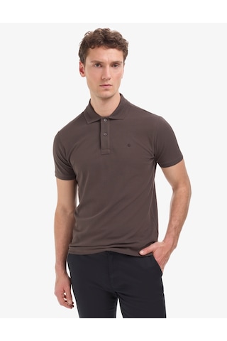 Pierre Cardin Erkek Koyu Kahverengi Tişört Basic 50321128-vr084