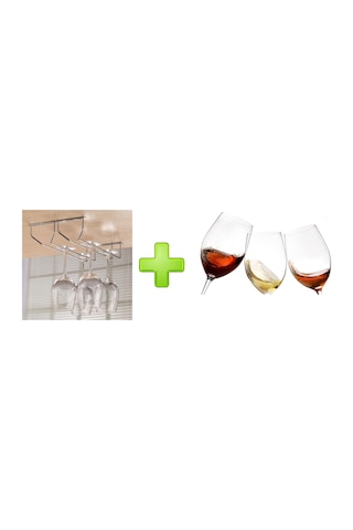 CAM KADEH 3 LÜ SET (AYAKLI SU BARDAK ) VE 1 ADET BARDAK KURUTUCU