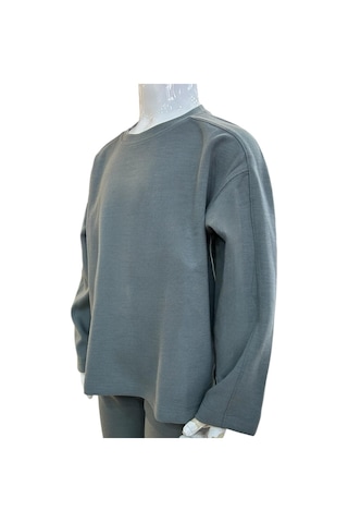 Benetton Kız Çocuk Mavi-antrasit Benetton Tshirt Antrasit