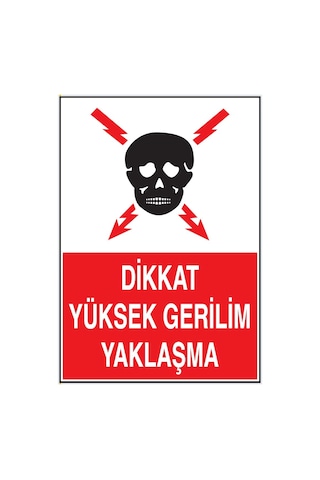 Fezzstore Dikkat Yüksek Gerilim Yaklaşma Ölçü 25 35 Dekote