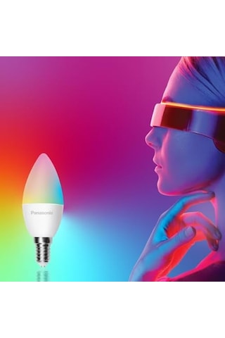 Panasonic Led Akıllı Bluetooth Wi-fi Rgb E14 Lamba 4,9w Çok Renkli