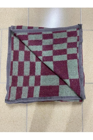 Battaniye Tek Kişilik Geometrik Yeşil