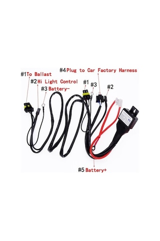 Novahub H4 H13 9007 Xenon Lamba Kablo Demeti Soketi, Hıd Kontrol Hattı Grubu, 5500 Kit Işık Huzmesi Değişim Işığı