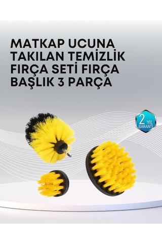 3 Lü Matkap Ucu Temizlik Fırçası Seti Naylon Kıl Araç Jantı Temizliği Mh-hs4205-8597