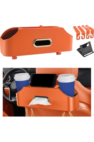 Suntek Araba Koltuğu Arka Organizatör Kırmızı-kahverengi