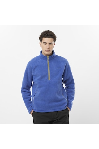 Salomon Chroma Erkek Yarım Fermuar Polar Surf The Web Lc2283900 Mavi