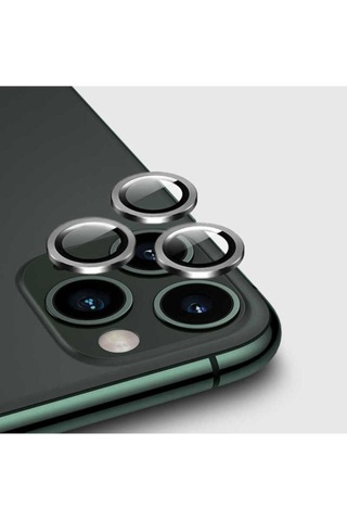Apple Uyumlu iPhone 12 Pro Zore Cl-01 Kamera Lens Koruyucu Gri