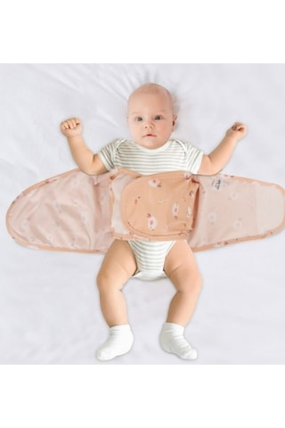 Sevi Bebe 504.194 Bebe Kundak Kemer 0-3 Ay Neşeli Kuş Desen Somon