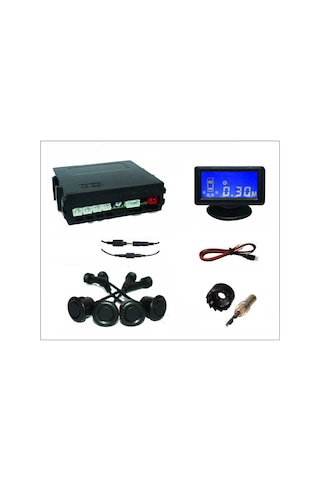 UNIQUE ® UPC 224 Lcd Mavi Ekranlı Siyah Gözlü Park Sensörü