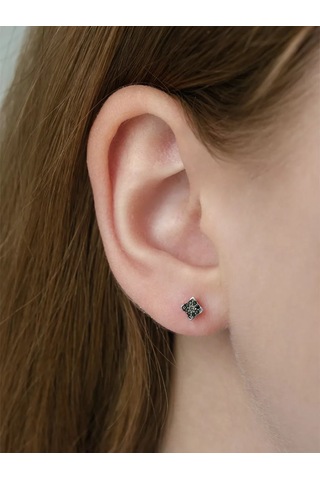 Veronika 925 Ayar Geometrik Kare Şekilli Küpe 44950029 Diğer