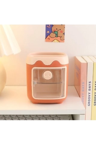 Mini Dolap Tasarımlı Kalemlik Çok Renkli