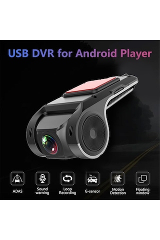 Youtek Usb Araç Kamerası - Gece Görüşlü Hd Kayıt, Adas Destekli, Döngüsel Kayıt Özellikli