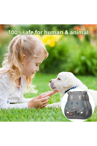 Köpekler İçin Akıllı Havlama Önleyici Cihaz Kapalı Gri