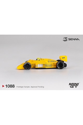1:64 Ölçek Mini Gt Lotus 99t 12 Ayrton Senna 1987 Monaco Grand Prix Winner Diecast Metal Minyatür Model Araba 5cm