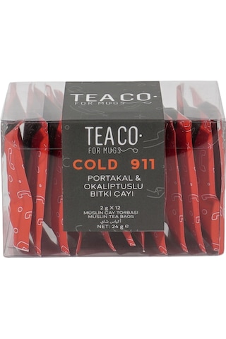 Tea Co. Cold 911 Portakal & Okaliptuslu Bitki Çayı Müslin Torba 12 x 2 G