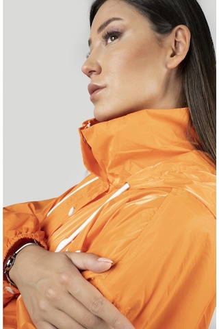 Pua Fashion Orange Kalpli Kapşonlu Trench 001