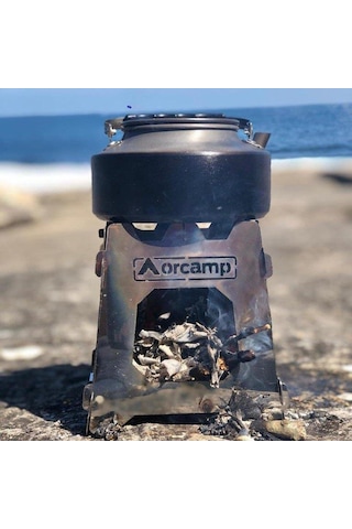 Orcamp Paslanmaz İnox Ateş Kutusu - Çantalı-g-170