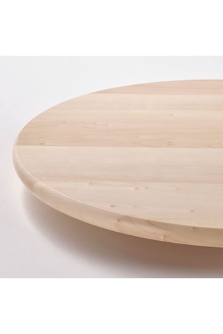 Dönen Tabla, Huş, 39 Cm Açık Gri