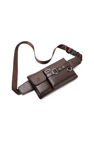 Geeksen Erkekler İçin Kahverengi Spor Bel Çantası, Çok Fonksiyonlu Dış Mekan Telefon Çantası, Moda Tasarım Çok Renkli