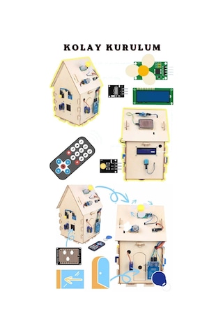17 Si 1 Arada Arduino Nano Akıllı Ev Robotik Kiti Stem Dıy Elektronik Ve Iot Eğitim Seti