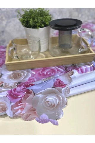 Stylishlook Kumaş Bazlı Muşamba Masa Örtüsü 137x180 Cm 158496336 Beyaz