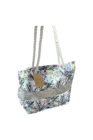 Monte Lui 1011 Plaj Çantası Yapraklı Desenli Çok Renkli