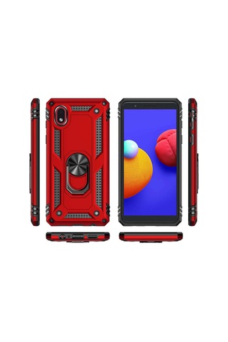 Samsung Uyumlu Galaxy A01 Core Kılıf Zore Vega Kapak-Siyah