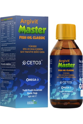 Argivit Master Fish Oil Epa Ve Dha Içeren Balık Yağı 150ml