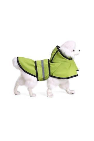 Pet Yansıtıcı Yağmurluk Büyük Köpek Panço, Boyut: M Floresan Yeşil