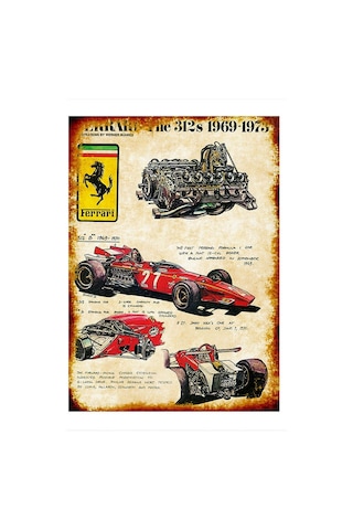 Bedeko Ferrari Formula 1 Desenli Ahşap Tablo 25 Cm X 35 Cm Bedeko Ferrari Formula 1 Desenli Ahşap Tablo 25 Cm X 35 Cm