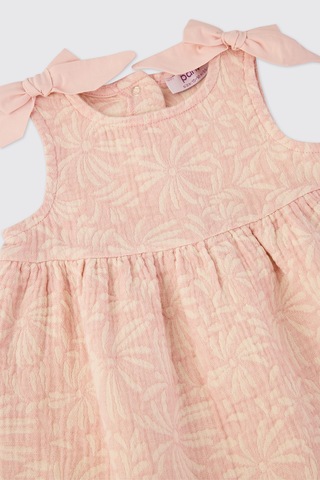 Panço Yenidoğan Pudra Müslin Tulum Pembe 2611GN30003