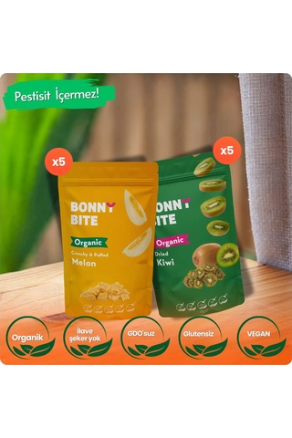 Organik Çıtır Kavun & Kurutulmuş Kivi 10'lu Paketi Diğer