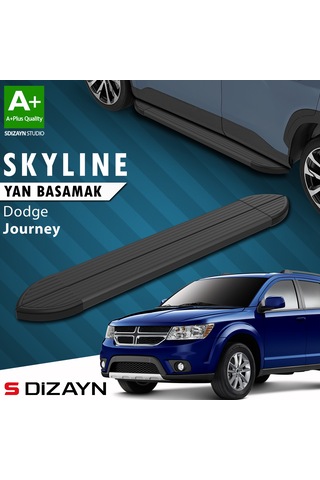 S-dizayn Dodge Journey Skyline Siyah Yan Basamak 183 Cm 2008-2020 A+ Kalite