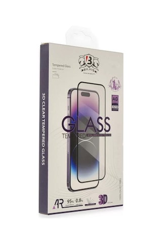Apple iPhone Uyumlu 15 Pro Max Bilvis 3d Cam Ekran Koruyucu 92543431
