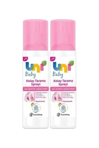 Uni Baby Bebek Kolay Tarama Çocuk Saç Spreyi 2 x 200 ML