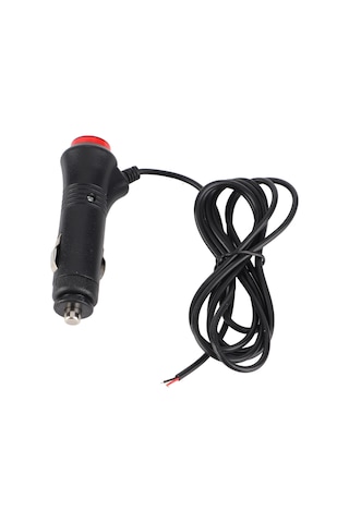 Geeroyoo Araç Sigara Çakmak Plugı 1.5m Kablolu, Anahtar Tuşlu, Kırmızı Led Gösterge, 10a Sigorta İle Aşırı Yük Koruma, 12v/60w