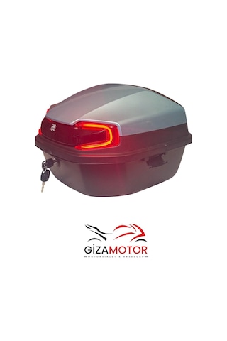 Işıklı Sırt Dayamalı Motosiklet Çantası Yeşil 33 Lt Açık Yeşil