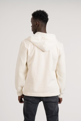 Regular Fit Kapşonlu Kanguru Cepli Sweatshirt krem