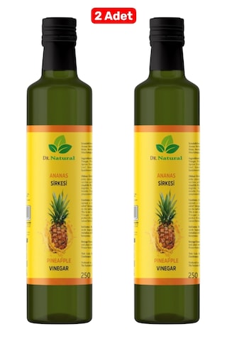 2 Adet Ananas Sirkesi Doğal Fermantasyon Sirke 250 Ml