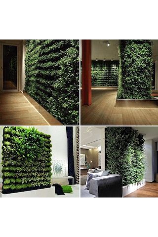 Jeehugo 18 Cebelli Duvar Tipi Bitki Yetiştirme Çantası - Növen Kumaş, Konforlu, Iç/dis Bahçe, Bitki Duvarı Oluşturucu