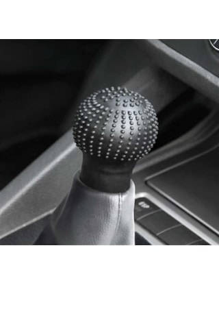 Point Silikon Masajlı Siyah Vites Topuzu Kılıfı Siyah