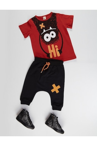 Denokids Hi Ponçik Erkek Çocuk Şort Takım Çok Renkli